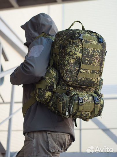 Рюкзак тактический 50 л. с подсумками, цифра
