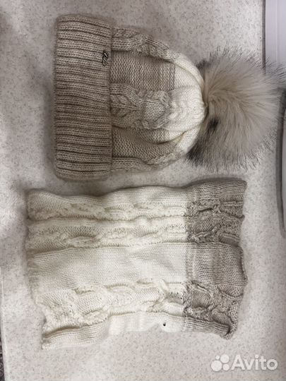 Шапка и снуд детский