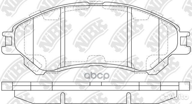 Колодки тормозные suzuki SX4 13/vitara 15- пер
