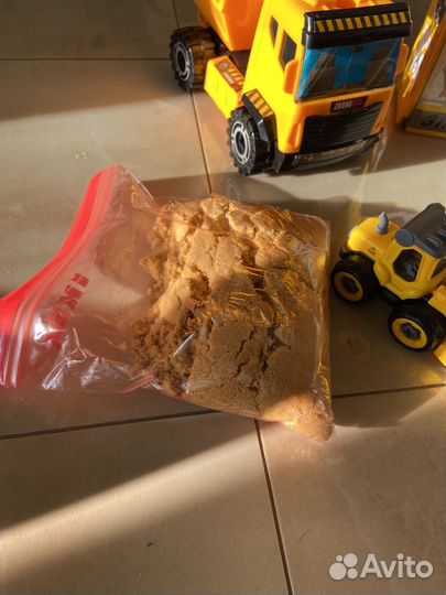 Машины, строительная техника, кинет. Песочек