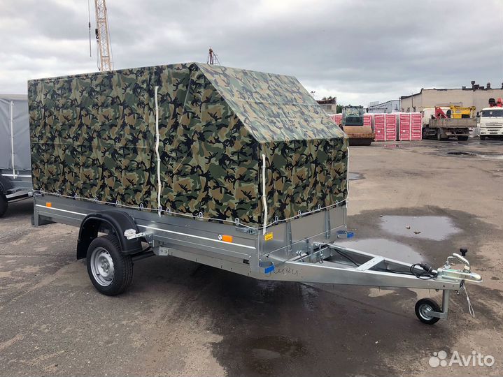 Прицеп оцинкованный 3.2х1.4 с тентом 
