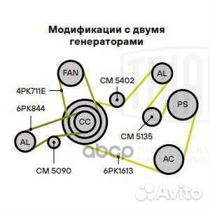 Ролик привод. ремня для а/м VW Tiguan (16) /Kod