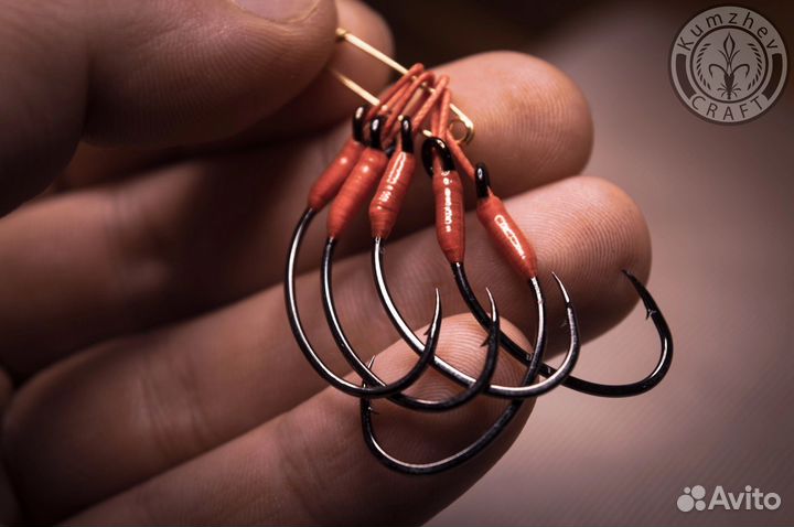 Крючки на свободном подвесе. Assist hook. Ассисты