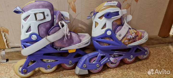 Коньки роликовые Reaction Disney Princess 31-36