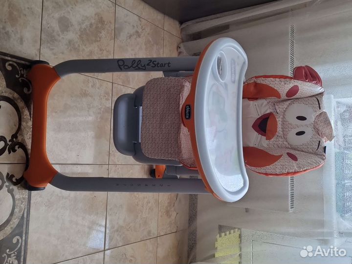 Стульчик для кормления chicco polly2start