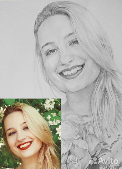 Портреты по фото масло и карандаш. Ручная работа