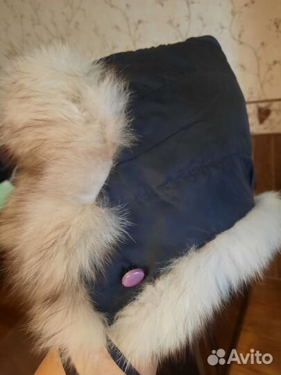 Шапка ушанка женская песец