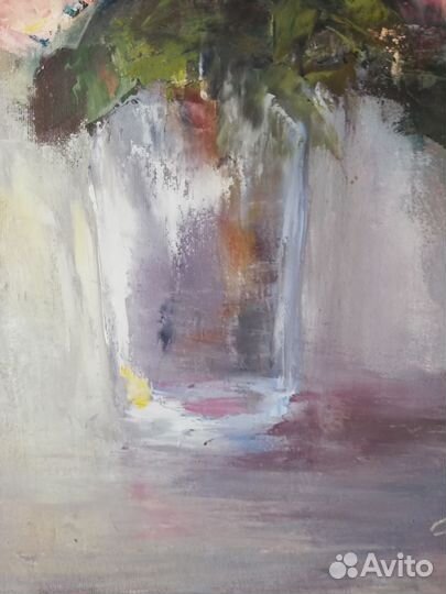 Картина маслом Розы 40 *50 см подрамник