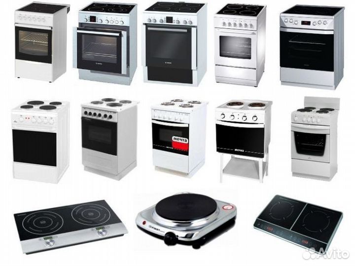 Ремонт духовых шкафов/электроплит варочных/панелей