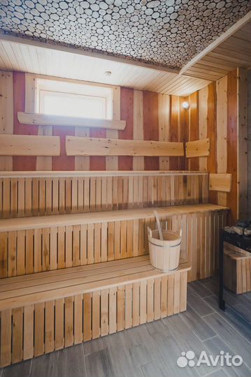 Русская баня с веником