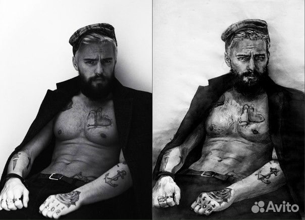 Портреты, рисунки, пейзажи, на заказ по фото