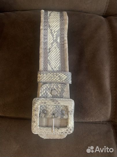 Ремень женский натуральная кожа для шубы