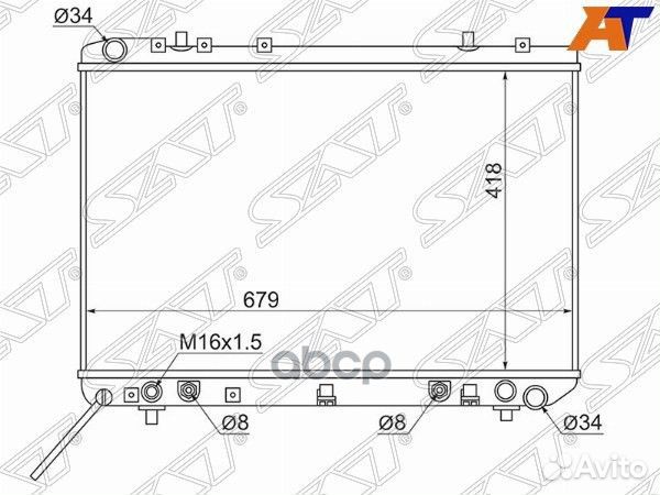 Радиатор SsangYong Korando 96-06 / Musso 93-05