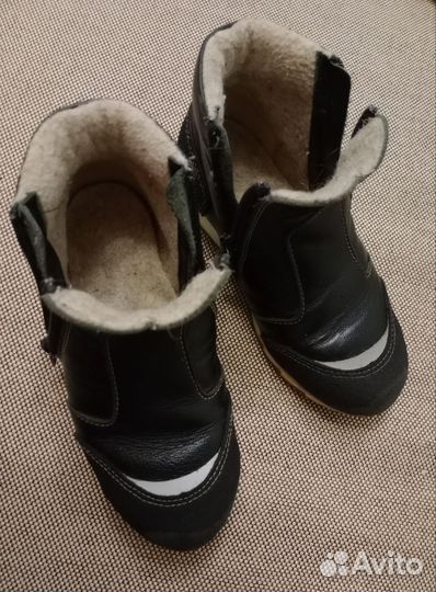 Ботинки из натуральной кожи, 28 размер (17,5 см)