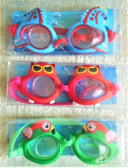 Очки для плавания детские, нарукавники, круг