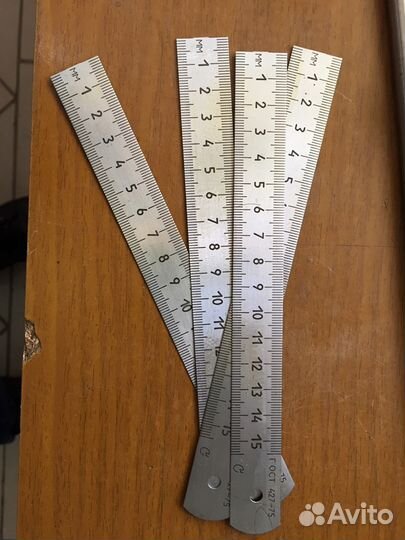 В коллекцию СССР линейка металлическая гост