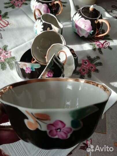 Сервиз чайный Дулево. Редчайший окрас