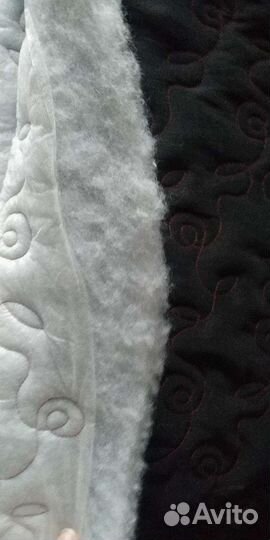 Отрез ткани, стежка курточная