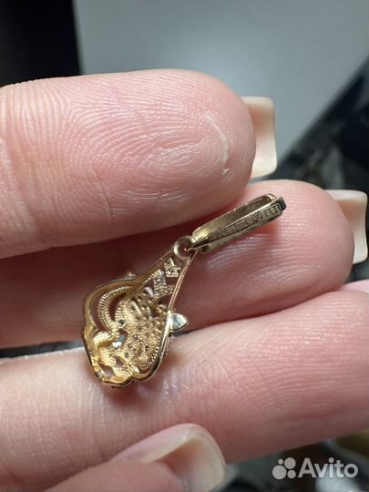 Подвеска розовое золото 585 проба