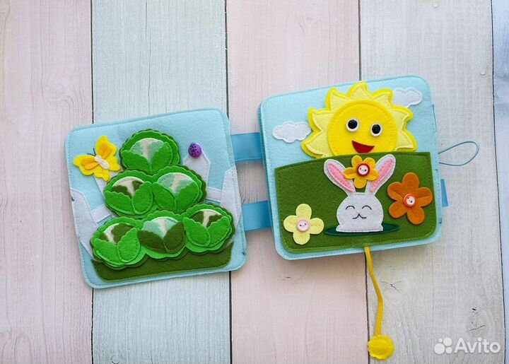 Развивающая книга из фетра