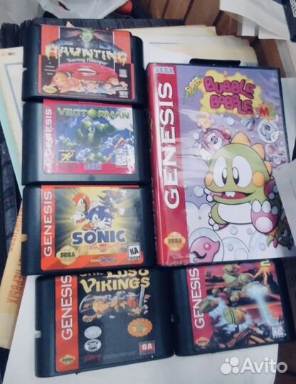 Игры комплектом картриджи для sega
