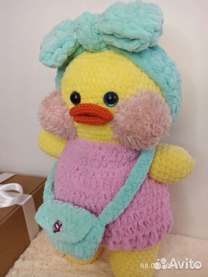 Мягкие игрушки.Утка Лалафанфан. Подарок. Плюшевые