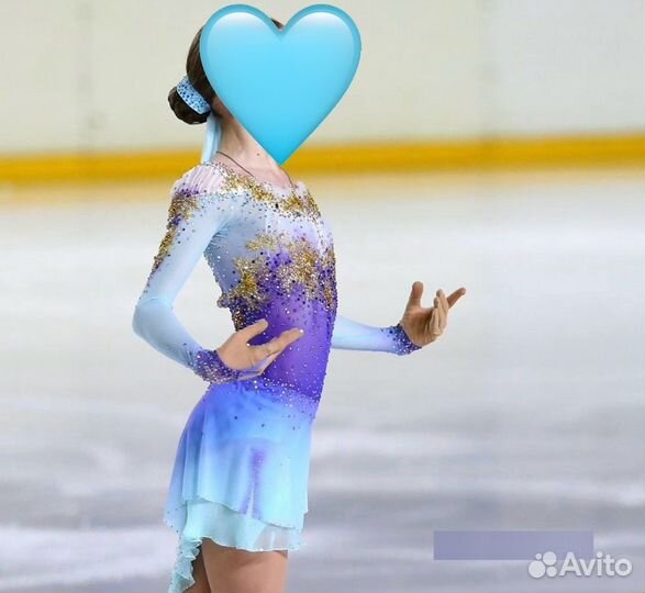 Платье для фигурного катания 134-140
