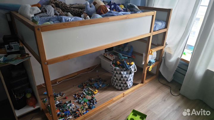 Кровать чердак IKEA кюра Kura с матрасом