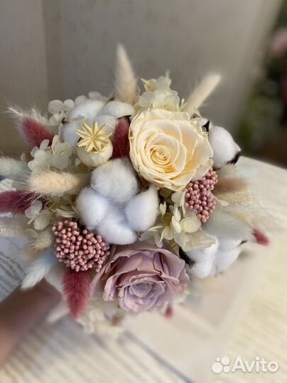 Букет из стабилизированных цветов