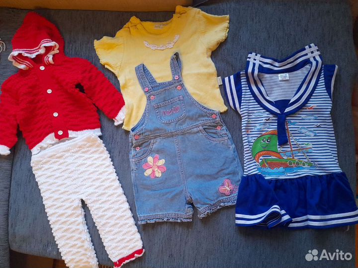 Вещи пакетом на девочку р.70-92 (47 вещей)