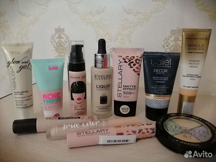 Корректор, тон, консилер, хайлайтер