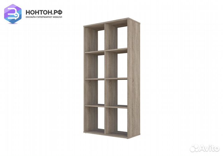 Стеллаж кубический Polini home Smart 8 секций дуб