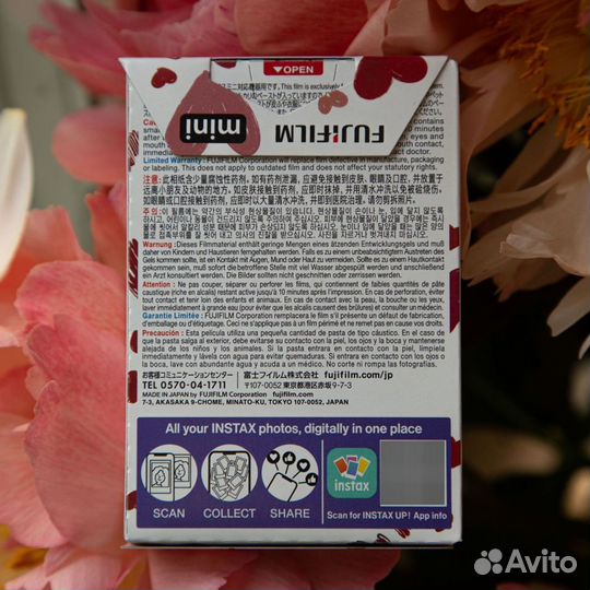 Картриджи Instax mini heart 10 штук