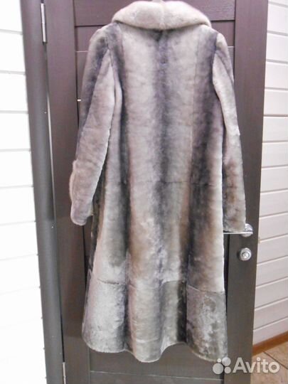 Шуба мутоновая с норкой облегченная
