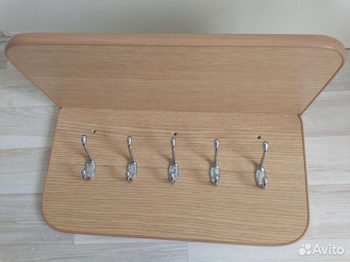 Вешалка навесная с полкой, для верхней одежды