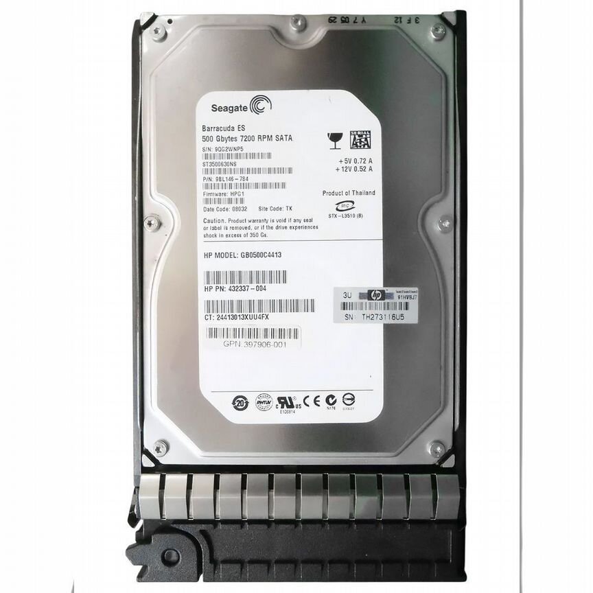 [GB0500C4413] Жесткий Диск Hp 500gb Sata3,5" Hdd Gb0500c4413