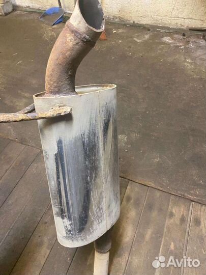 Глушитель прямоточный (спортивный) универсальный