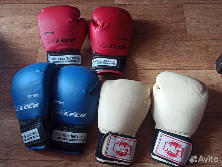 Боксерские перчатки 12 oz кожа