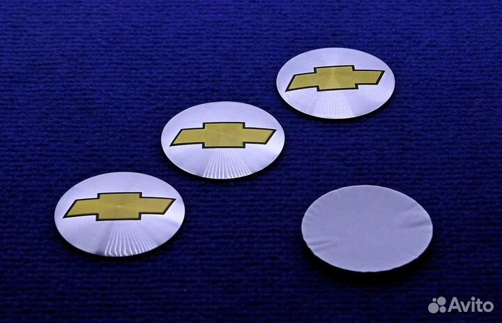 Комплект 3D наклейка диска Chevrolet 56 60 65 мм