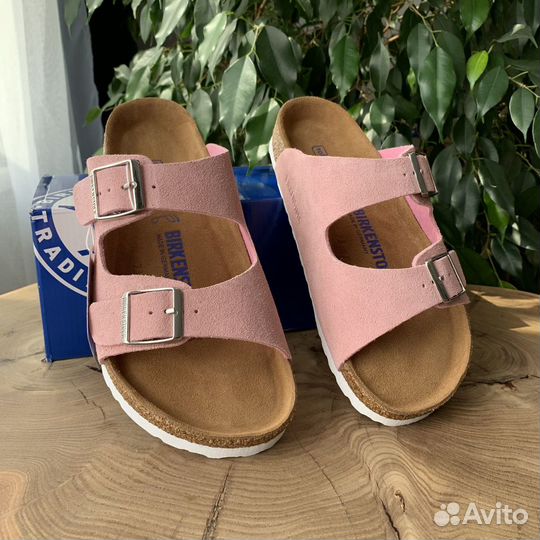 Birkenstock arizona pink сандалии женские