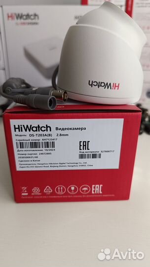 Комплект Hiwatch на 8 камер с микроф Т203аb(2.8)