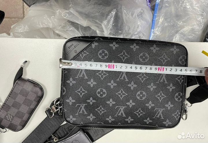 Сумка мужская кожаная louis vuitton