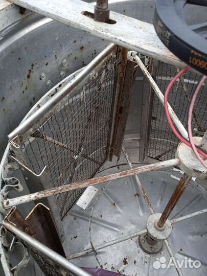 Медогонка 4 рамочная алюминиевая электрическая