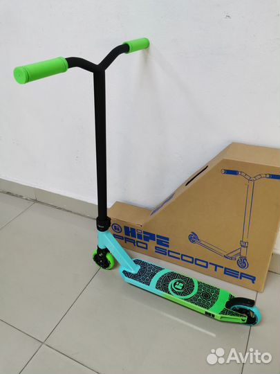 Самокат трюковой Hipe H1 Mint/Green (Новый)