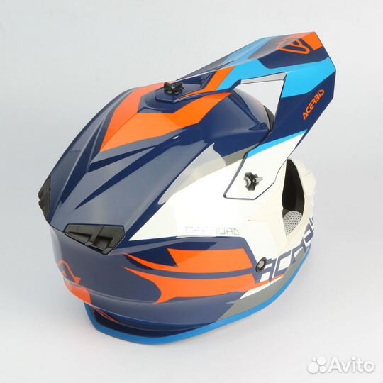 Шлем Acerbis Linear (Желтый/Синий, XL)