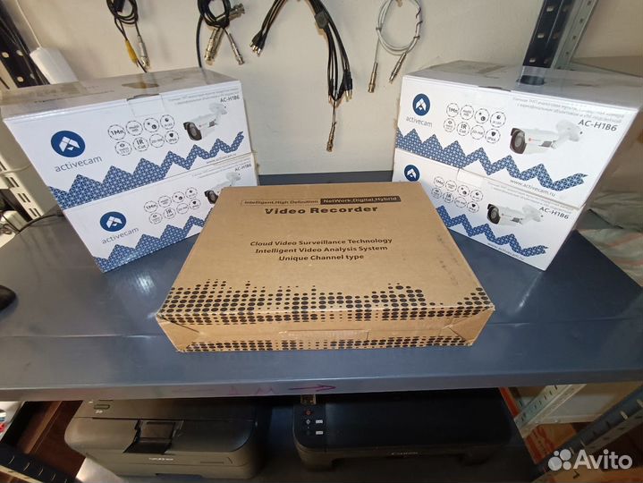 Комплект уличного видеонаблюдения на 4 камеры + ре