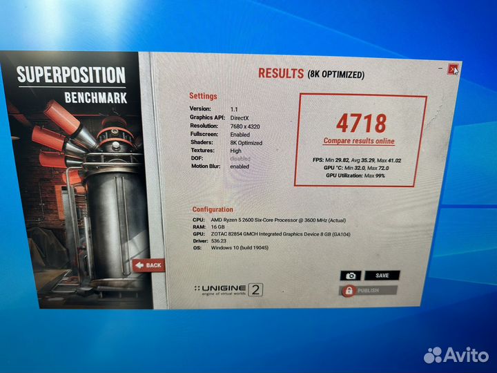 Zotac RTX 3070 Gaming Twin Edge 8гб