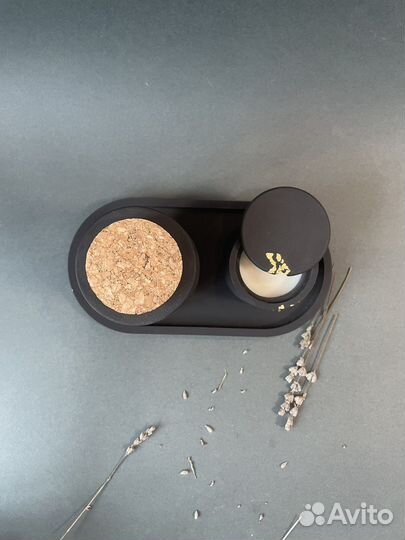 Подарочный набор ваза свечи поднос