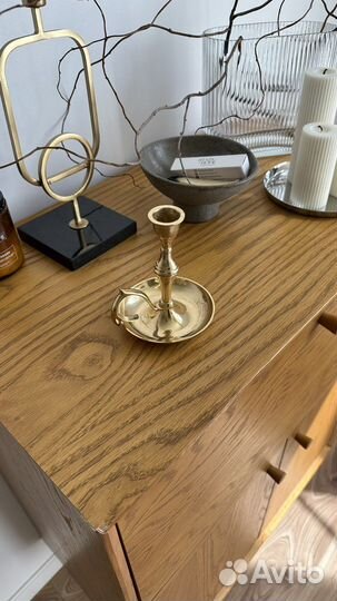 Подсвечник латунь