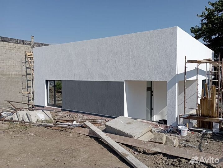 Фасадные работы короед,камешковая, под ключ